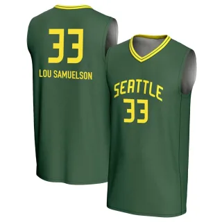 Men's Seattle Storm Katie Lou Samuelson Replica Green Lightweight Jersey