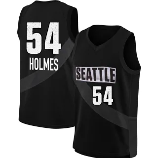 Men's Seattle Storm Mackenzie Holmes Rebel Edition Victory Black 2021 Jersey
