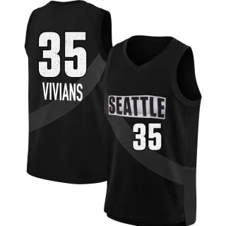 Men's Seattle Storm Victoria Vivians Rebel Edition Victory Black 2021 Jersey