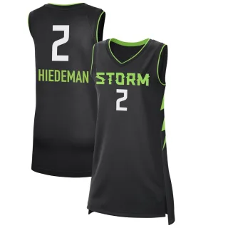 Women's Seattle Storm Natisha Hiedeman Black 2024 Rebel Edition Jersey