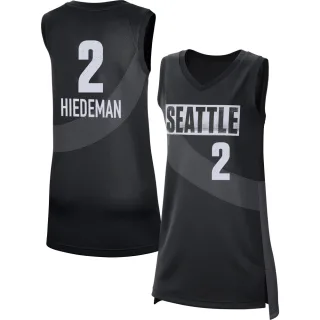 Women's Seattle Storm Natisha Hiedeman Rebel Edition Victory Black 2021 Jersey