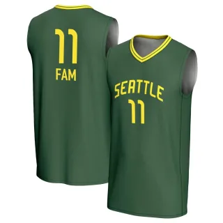 Youth Seattle Storm Awa Fam Replica Green Lightweight Jersey