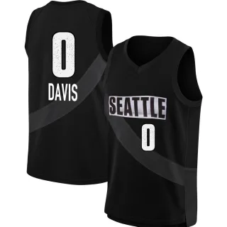 Youth Seattle Storm Rennia Davis Rebel Edition Victory Black 2021 Jersey