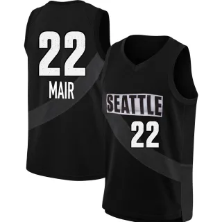 Youth Seattle Storm Taina Mair Rebel Edition Victory Black 2021 Jersey