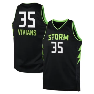 Youth Seattle Storm Victoria Vivians Black 2024 Rebel Edition Jersey